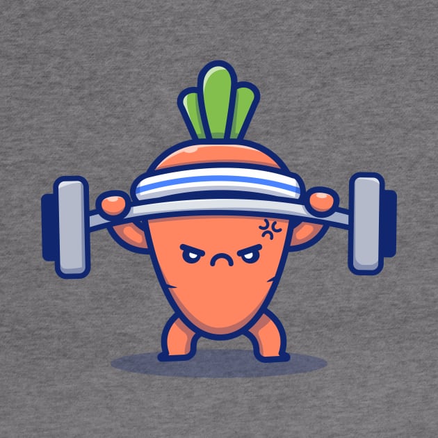 Cute Carrot Lifting Barbell by Catalyst Labs